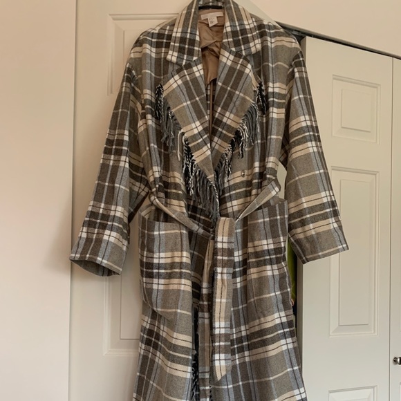 Wool Fringe Coat - Picture 1 of 6